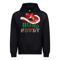Black ho ho howdy christmas hat Urban Hoodie - AdoDesignShop