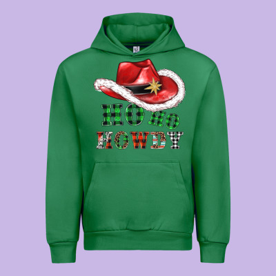 Ho Ho Howdy Christmas Hat Urban Hoodie Designed By Adodesignshop