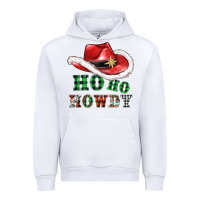 White ho ho howdy christmas hat Urban Hoodie - AdoDesignShop