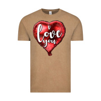 Vintage Coffee I love you heart balloon Valentine's Day Vintage Tee - HowdyJamesFarm