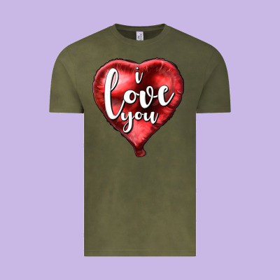 I Love You Heart Balloon Valentine's Day Vintage Tee Designed By Howdyjamesfarm