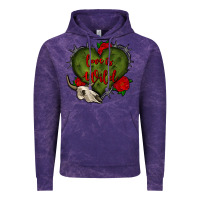 Cloud Purple love is wild with bullskull olivia Vintage Hoodie - OliviaCreatesArt