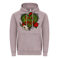 Vintage Zinc love is wild with bullskull olivia Vintage Hoodie - OliviaCreatesArt