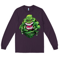 Plum halloween green slimer ghost Long Sleeve Tee - longCreatives