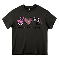 Asphalt peace love racing Heavy Core Tee - JahusDesignShop