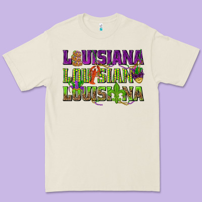 Louisiana Mardi Gras Premium Tee Designed By Nancycooperartshop