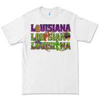 White Louisiana Mardi Gras Premium Tee - NancyCooperArtShop
