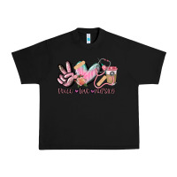 Black peace love nursing Urban Heavy Tee - CowGirlArtShop