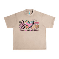 French Oak peace love nursing Urban Heavy Tee - CowGirlArtShop