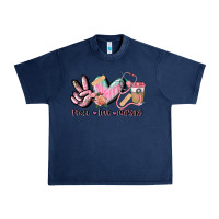 Navy peace love nursing Urban Heavy Tee - CowGirlArtShop
