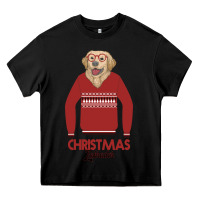 Black Christmas Labrador Heavy Core Tee - Bettercallsaul