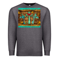 Charcoal Heather crosses tumbler Premium Sweatshirt - BarkalooDesign