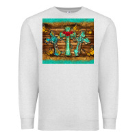 Oatmeal Heather crosses tumbler Premium Sweatshirt - BarkalooDesign