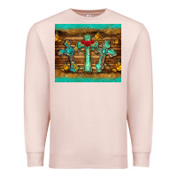 Pale Pink crosses tumbler Premium Sweatshirt - BarkalooDesign
