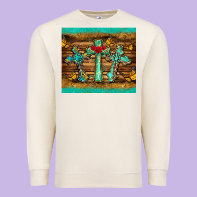 Crosses Tumbler Premium Sweatshirt Designed By Barkaloodesign