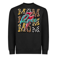 Black Mom Race Heavyweight Sweatshirt - RacoonDesign