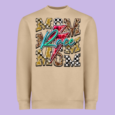 Mom Race Heavyweight Sweatshirt Designed By Racoondesign