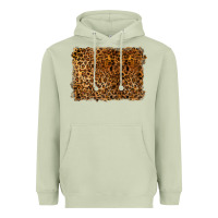 Matcha handdrawn leopard pattern Heavyweight Hoodie - BarkalooDesign