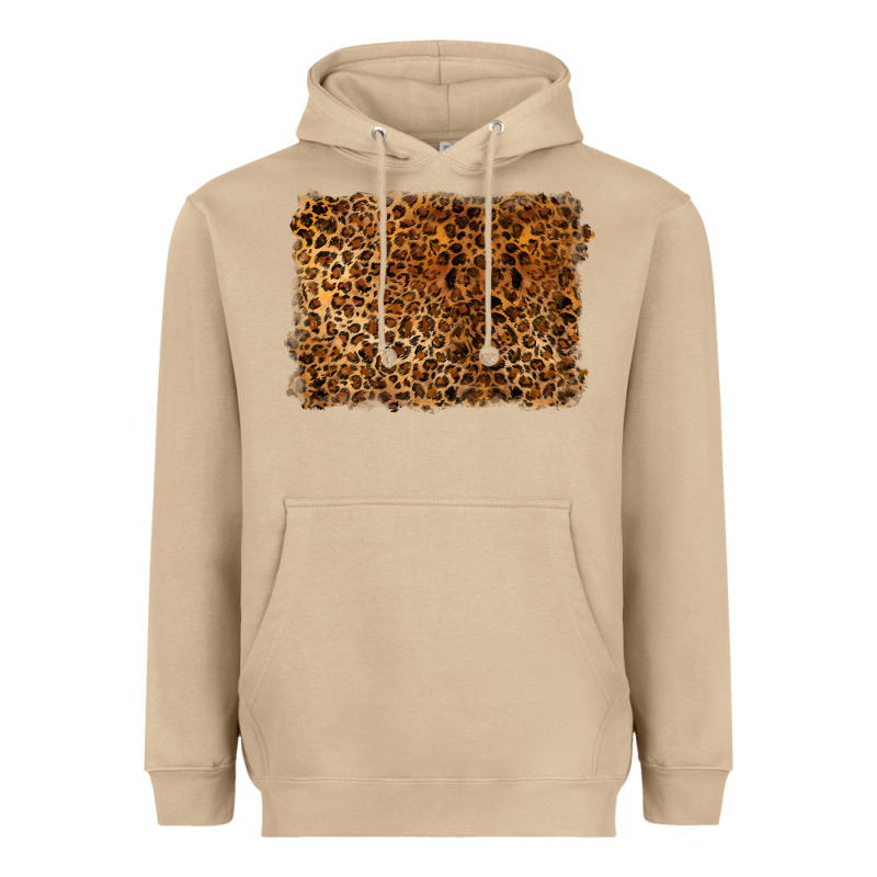Handdrawn Leopard Pattern Heavyweight Hoodie by BarkalooDesign | Teevron