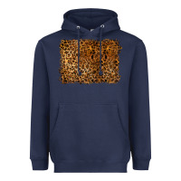 Navy handdrawn leopard pattern Heavyweight Hoodie - BarkalooDesign