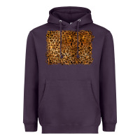 Plum handdrawn leopard pattern Heavyweight Hoodie - BarkalooDesign