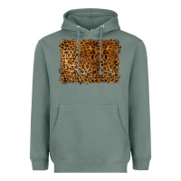 Sage handdrawn leopard pattern Heavyweight Hoodie - BarkalooDesign