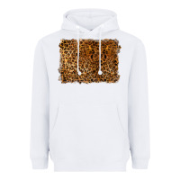 White handdrawn leopard pattern Heavyweight Hoodie - BarkalooDesign