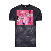 Cloud Black cancer awareness american flag Vintage Tee - CowGirlArtShop