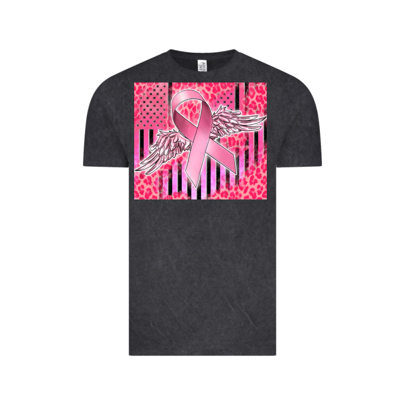 Cancer Awareness American Flag Vintage Tee by CowGirlArtShop | Teevron