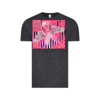 Vintage Black cancer awareness american flag Vintage Tee - CowGirlArtShop