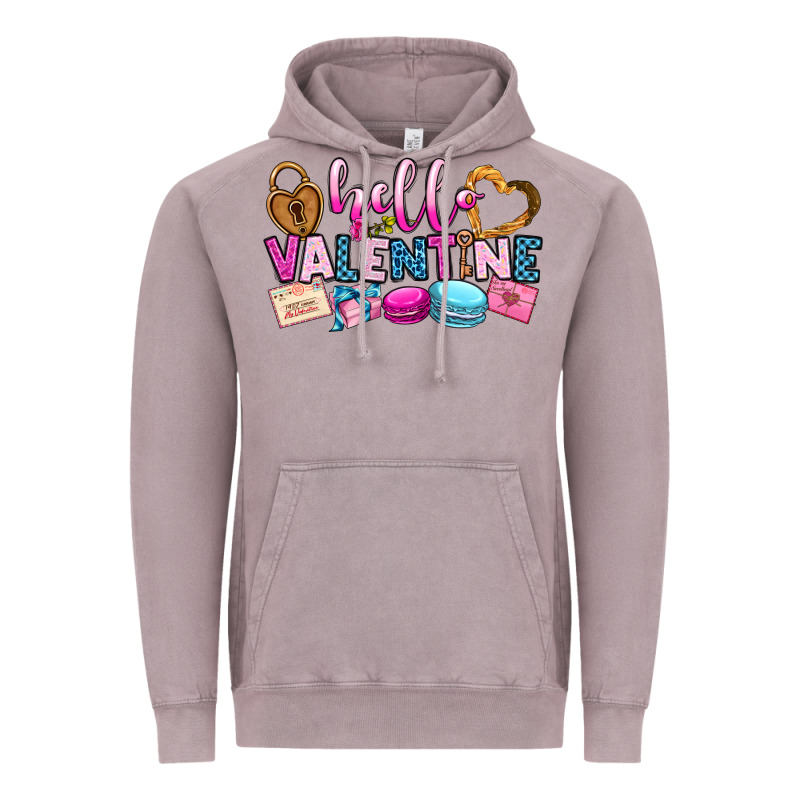 Hello Valentine Vintage Hoodie by OliviaCreatesArt | Teevron
