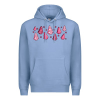 Colony Blue pink christmas cakes Premium Hoodie - Jasminsmagicworld