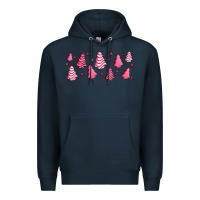 Navy pink christmas cakes Premium Hoodie - Jasminsmagicworld