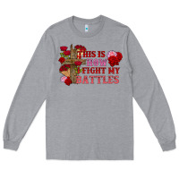 Heather Grey This is how i fight my battles Valentine's Day Long Sleeve Tee - FaDigitalArtStudio