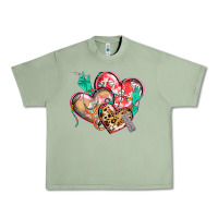 Oil Green nurse hearts Urban Heavy Tee - CowGirlArtShop