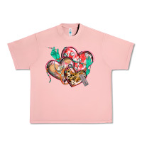 Salmon nurse hearts Urban Heavy Tee - CowGirlArtShop