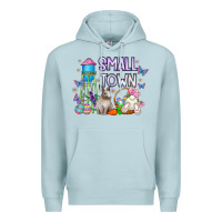 Blue Mist Small Town Easter Day Premium Hoodie - CowhideDigitalArt