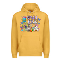 Mustard Small Town Easter Day Premium Hoodie - CowhideDigitalArt
