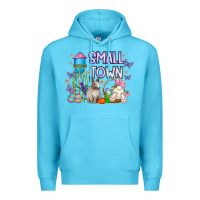 Ocean Blue Small Town Easter Day Premium Hoodie - CowhideDigitalArt