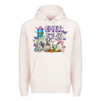 Pale Pink Small Town Easter Day Premium Hoodie - CowhideDigitalArt