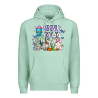 Seafoam Small Town Easter Day Premium Hoodie - CowhideDigitalArt