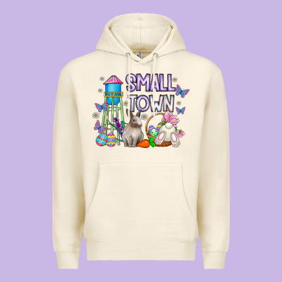Small Town Easter Day Premium Hoodie Designed By Cowhidedigitalart