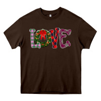 Chocolate Brown Love Christmas Heavy Core Tee - Bettercallsaul