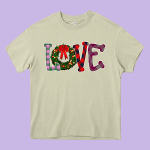 Love Christmas Heavy Core Tee Designed By Bettercallsaul