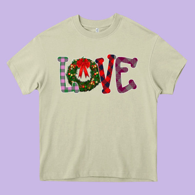 Love Christmas Heavy Core Tee Designed By Bettercallsaul