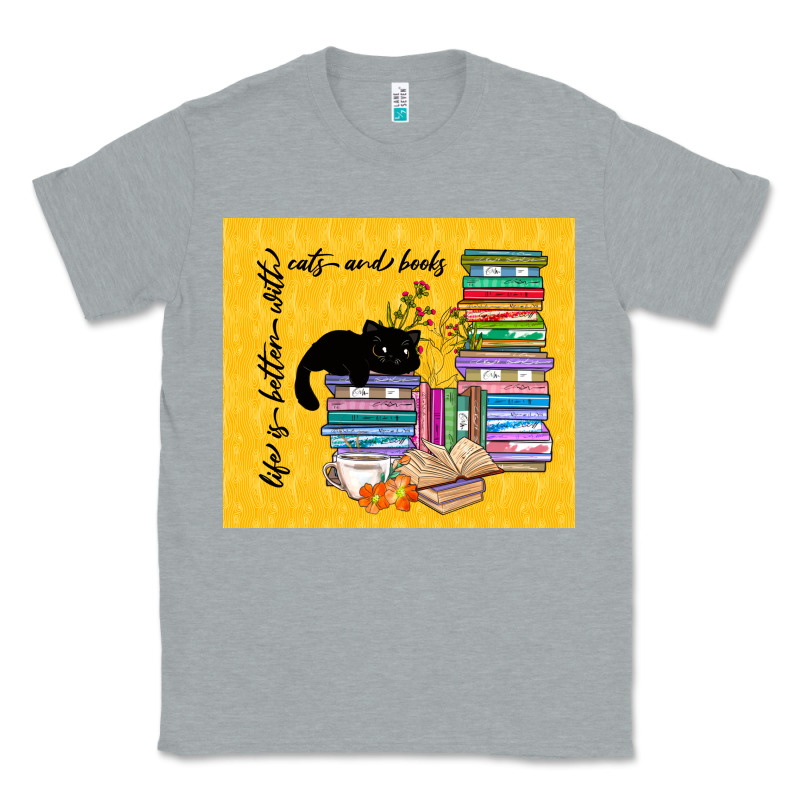 Life Is Better With Cats And Books Classic Tee by TumblerDesignByShophia | Teevron