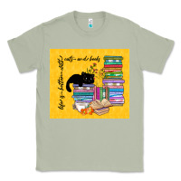 Matcha life is better with cats and books Classic Tee - TumblerDesignByShophia