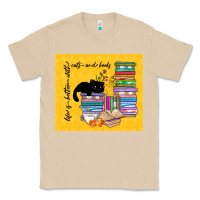 Mushroom life is better with cats and books Classic Tee - TumblerDesignByShophia