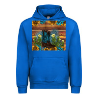 Cobalt boot cactus sunflower gemstone Urban Hoodie - AdoDesignShop