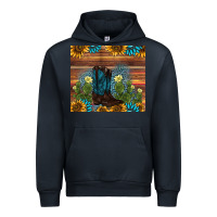 Navy boot cactus sunflower gemstone Urban Hoodie - AdoDesignShop